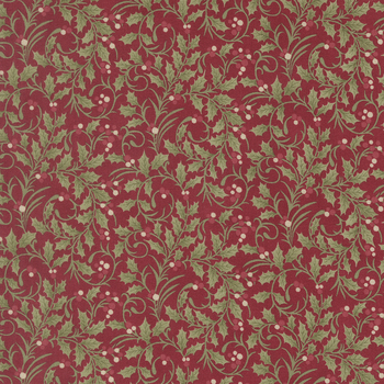 Candlelight Christmas 44425-13 Crimson by 3 Sisters for Moda Fabrics, Image