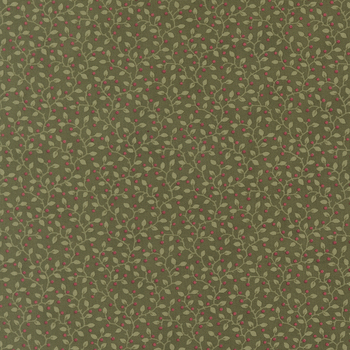 Candlelight Christmas 44427-15 Holly by 3 Sisters for Moda Fabrics, Image