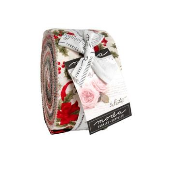 Candlelight Christmas  Jelly Roll by 3 Sisters for Moda Fabrics - RESERVE, Image
