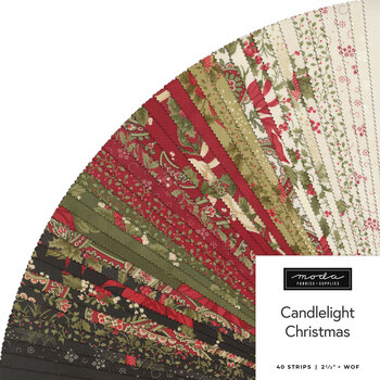 Candlelight Christmas  Jelly Roll by 3 Sisters for Moda Fabrics - RESERVE, Image