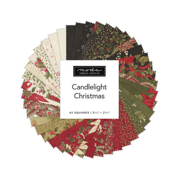 Candlelight Christmas  Mini Charm Pack by 3 Sisters for Moda Fabrics - RESERVE, Image