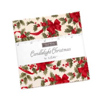 Candlelight Christmas  Charm Pack by 3 Sisters for Moda Fabrics - RESERVE, Image
