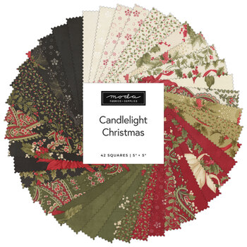 Candlelight Christmas  Charm Pack by 3 Sisters for Moda Fabrics - RESERVE, Image