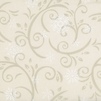 When Snow Falls 108" Wide 108043-11 Snowy White by Deb Strain for Moda Fabrics