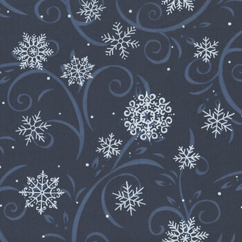 When Snow Falls 108" Wide 108043-13 Night Sky by Deb Strain for Moda Fabrics