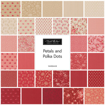 Petals and Polka Dots  Yardage by Bunny Hill Designs for Moda Fabrics, Image