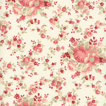 Petals and Polka Dots 3080-11 Lace by Bunny Hill Designs for Moda Fabrics, Image