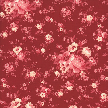 Petals and Polka Dots 3080-20 Rose by Bunny Hill Designs for Moda Fabrics, Image