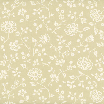 Petals and Polka Dots 3082-13 Linen by Bunny Hill Designs for Moda Fabrics, Image