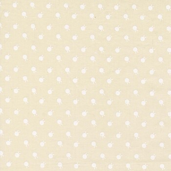Petals and Polka Dots 3086-31 Lace-White by Bunny Hill Designs for Moda Fabrics, Image