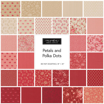 Petals and Polka Dots  30 Fat Eighth Set by Bunny Hill Designs for Moda Fabrics - RESERVE, Image