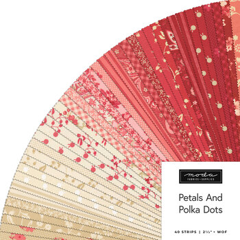 Petals and Polka Dots  Jelly Roll by Bunny Hill Designs for Moda Fabrics - RESERVE, Image