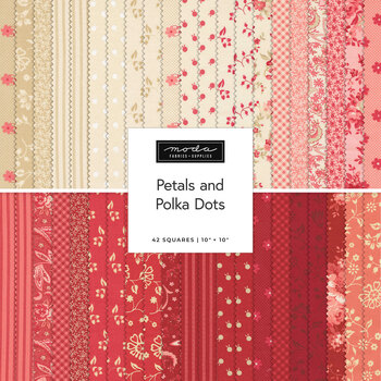 Petals and Polka Dots Layer Cake by Bunny Hill Designs for Moda Fabrics - RESERVE, Image