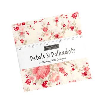 Petals and Polka Dots  Charm Pack by Bunny Hill Designs for Moda Fabrics - RESERVE, Image