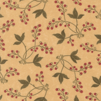 Flannel Season 9840-11F Tan by Kansas Troubles Quilters for Moda Fabrics, Image