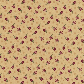 Flannel Season 9844-11F Tan by Kansas Troubles Quilters for Moda Fabrics, Image