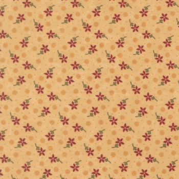 Flannel Season 9844-11F Tan by Kansas Troubles Quilters for Moda Fabrics, Image