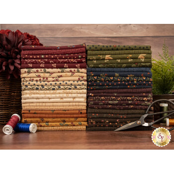 Flannel Season  40 FQ Set by Kansas Troubles Quilters for Moda Fabrics - RESERVE, Image