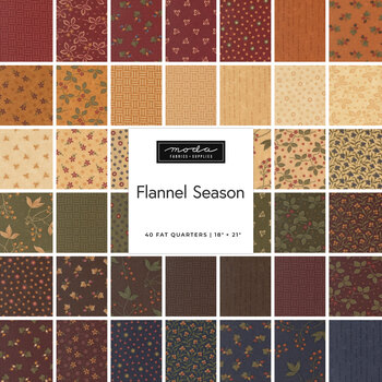 Flannel Season  40 FQ Set by Kansas Troubles Quilters for Moda Fabrics - RESERVE, Image