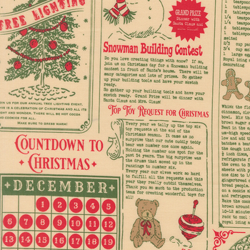 Holiday Cheer 20970-11 Natural by Stacy Iest Hsu for Moda Fabrics, Image