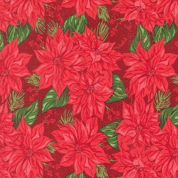 Holiday Cheer 20971-18 Cardinal by Stacy Iest Hsu for Moda Fabrics, Image