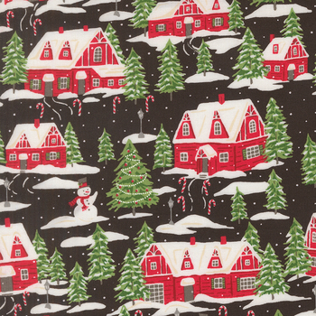 Holiday Cheer 20972-20 Midnight by Stacy Iest Hsu for Moda Fabrics, Image