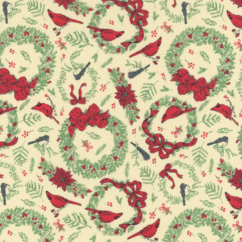 Holiday Cheer 20973-11 Natural by Stacy Iest Hsu for Moda Fabrics, Image