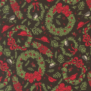 Holiday Cheer 20973-20 Midnight by Stacy Iest Hsu for Moda Fabrics, Image