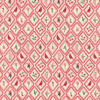 Holiday Cheer 20974-17 Poinsettia by Stacy Iest Hsu for Moda Fabrics, Image