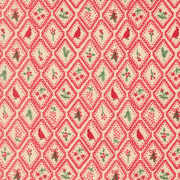 Holiday Cheer 20974-17 Poinsettia by Stacy Iest Hsu for Moda Fabrics, Image