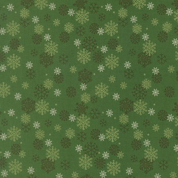 Holiday Cheer 20976-14 Evergreen by Stacy Iest Hsu for Moda Fabrics, Image