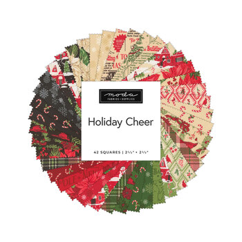 Holiday Cheer  Mini Charm Pack by Stacy Iest Hsu for Moda Fabrics - RESERVE, Image
