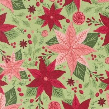 Merrily On High 43210-15 Evergreen by Sweetfire Road for Moda Fabrics, Image