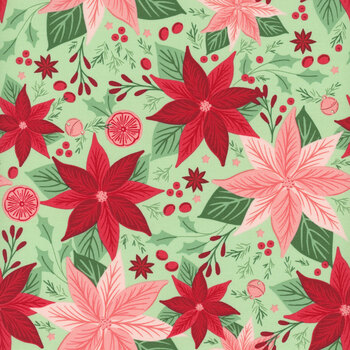 Merrily On High 43210-15 Evergreen by Sweetfire Road for Moda Fabrics, Image