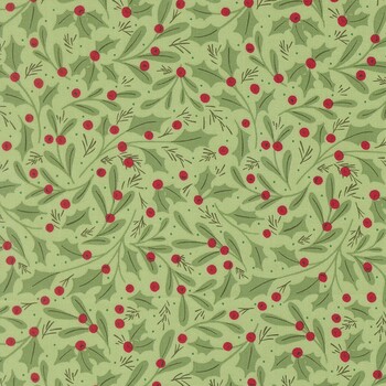 Merrily On High 43211-15 Evergreen by Sweetfire Road for Moda Fabrics, Image