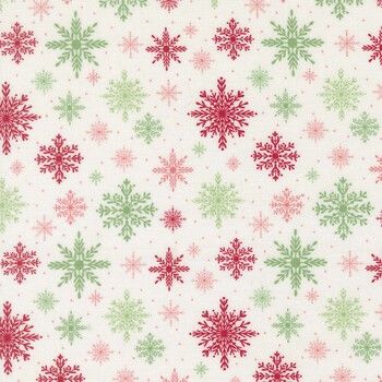 Merrily On High 43214-11 Snow by Sweetfire Road for Moda Fabrics, Image