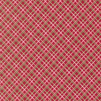 Merrily On High 43215-13 Christmas Red by Sweetfire Road for Moda Fabrics, Image