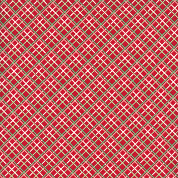Merrily On High 43215-13 Christmas Red by Sweetfire Road for Moda Fabrics, Image