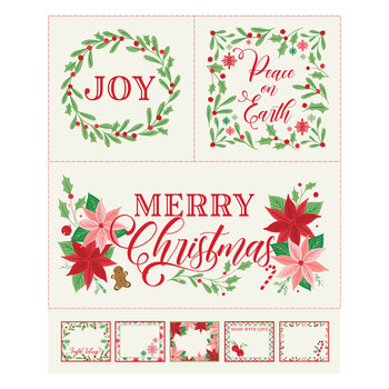 Merrily On High 43217-11 Snow Panel by Sweetfire Road for Moda Fabrics, Image