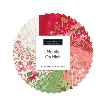 Merrily On High  Mini Charm Pack by Sweetfire Road for Moda Fabrics - RESERVE, Image
