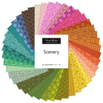 Scenery  Charm Pack by Elizabeth Hartman for Moda Fabrics - RESERVE, Image