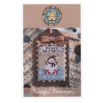 Peaceful Snowman Cross Stitch Pattern, Image