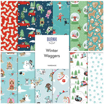 Winter Waggers  Yardage by Devon Design Co for Blank Quilting Corporation, Image