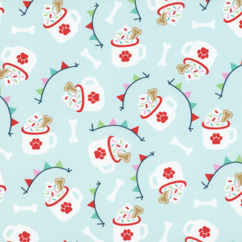 Winter Waggers 4769-11 Pup Cups by Devon Design Co for Blank Quilting