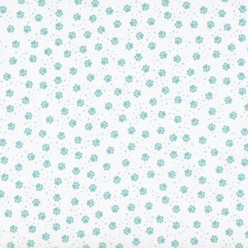 Winter Waggers 4772-01 Puppy Snow Pawprints by Devon Design Co for Blank Quilting