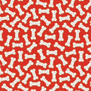 Winter Waggers 4770-88 Dog Bone Cookies by Devon Design Co for Blank Quilting Corporation, Image