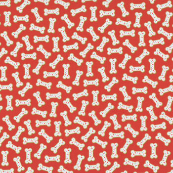 Winter Waggers 4770-88 Dog Bone Cookies by Devon Design Co for Blank Quilting
