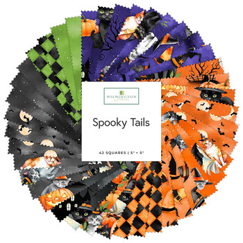Spooky Tails  5 Karat Crystals by Nancy Mink for Wilmington Prints, Image