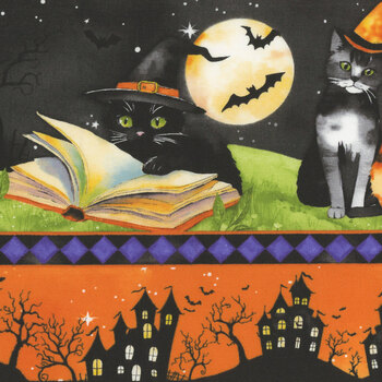 Spooky Tails 33930-897 Multi by Nancy Mink for Wilmington Prints