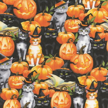 Spooky Tails 33932-989 Multi by Nancy Mink for Wilmington Prints